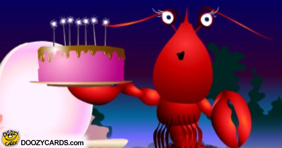 Lobster Happy Birthday