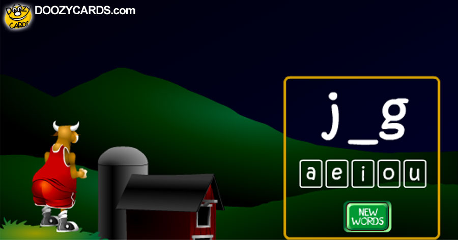Over The Moon Spelling Game