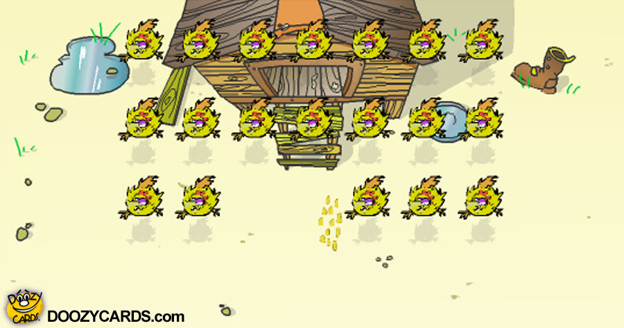 Chicken Invaders Game e-card