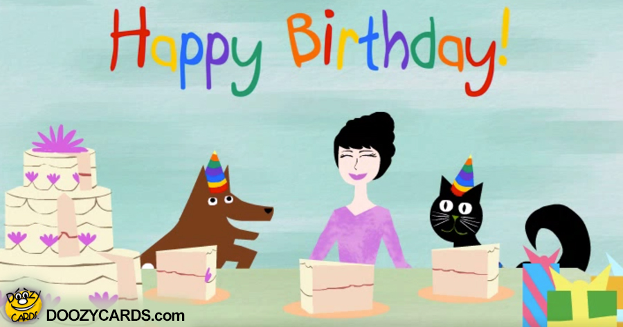 Birthday Cat & Dog